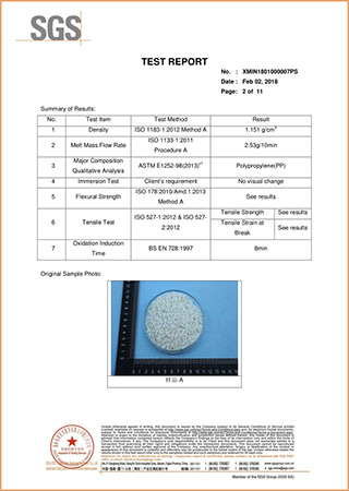 SGS Plastic Granule